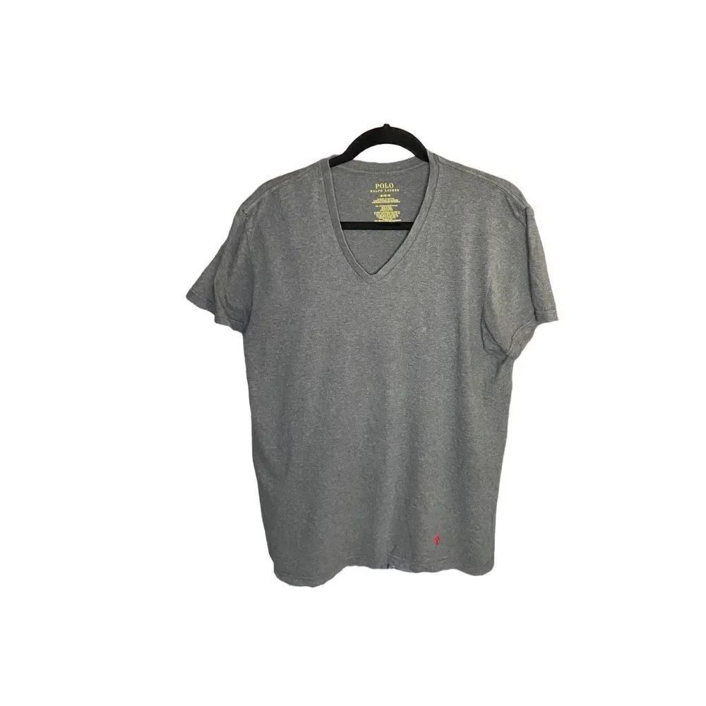 Polo Ralph, Lauren Gray, short sleeve logo, embroidered T-shirt, size medium yes
